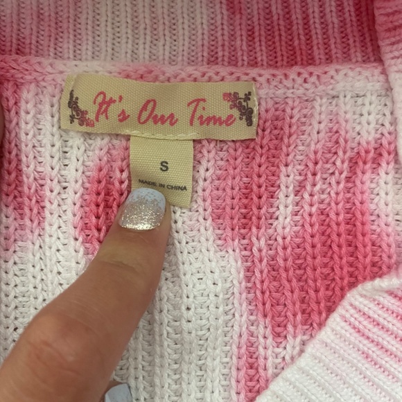 Pink tie dye sweater - Picture 3 of 3